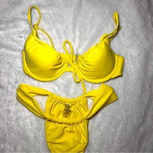 Montce swim yellow bikini
